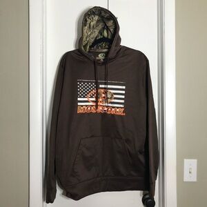 Mossy Oak Hoodie Sweater Size XL Brown Men’s Long Sleeve New Without Tags